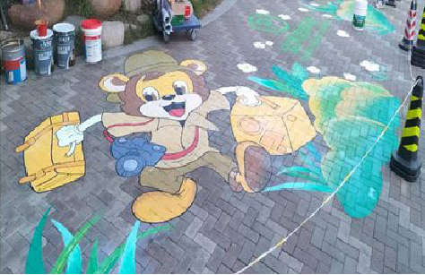 濮阳夏季画地面彩绘会遇到的问题