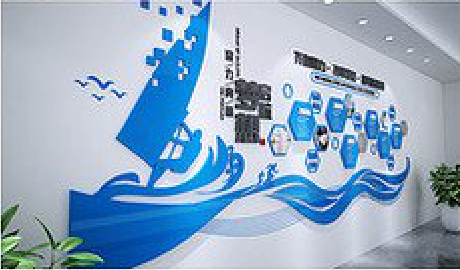 濮阳海浪主题文化墙如何设计？