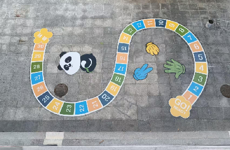 濮阳地面游戏彩绘