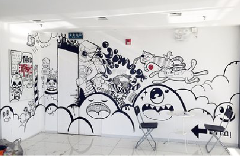 濮阳手绘墙并非传统涂鸦。