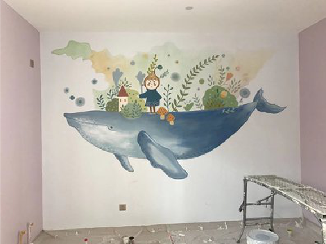 濮阳手绘墙的特点及优势。